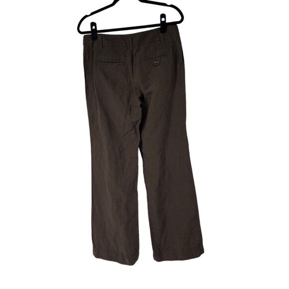 J.‎ Crew Espresso Brown City Fit Linen Silk Blend Career Pants 4 NWT Women’s - Picture 2 of 10